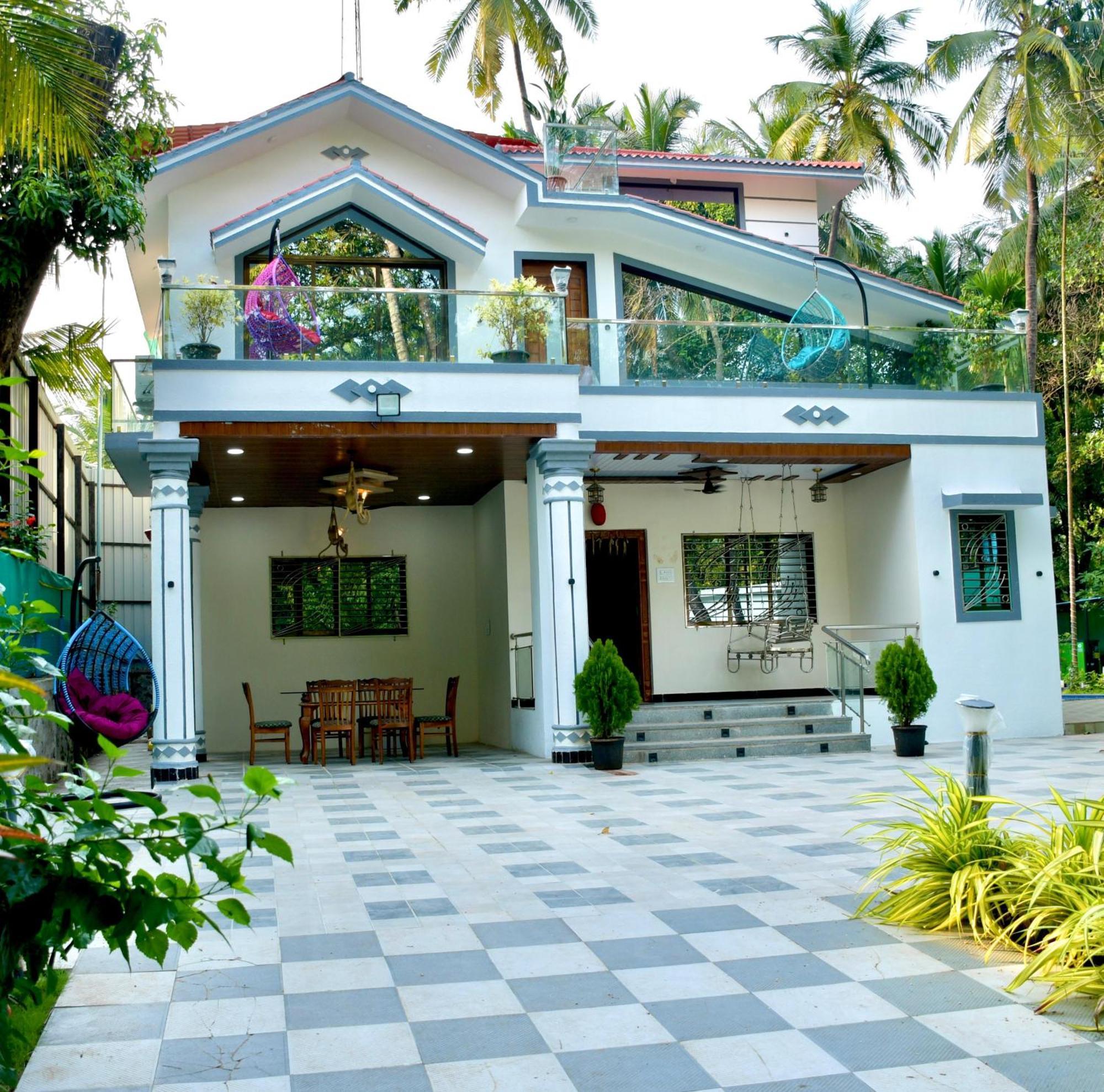 Seas The Day Luxurious 5Bhk Villa 2Min From Awas Beach With Huge Private Pool Alībāg Eksteriør bilde