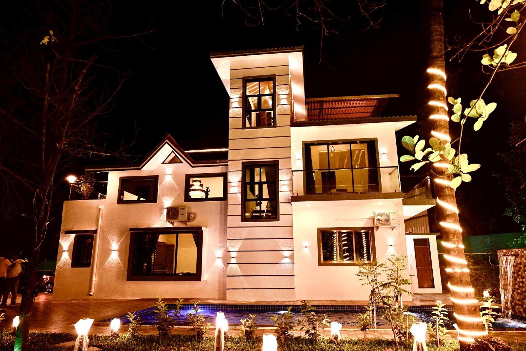 Seas The Day Luxurious 5Bhk Villa 2Min From Awas Beach With Huge Private Pool Alībāg Eksteriør bilde