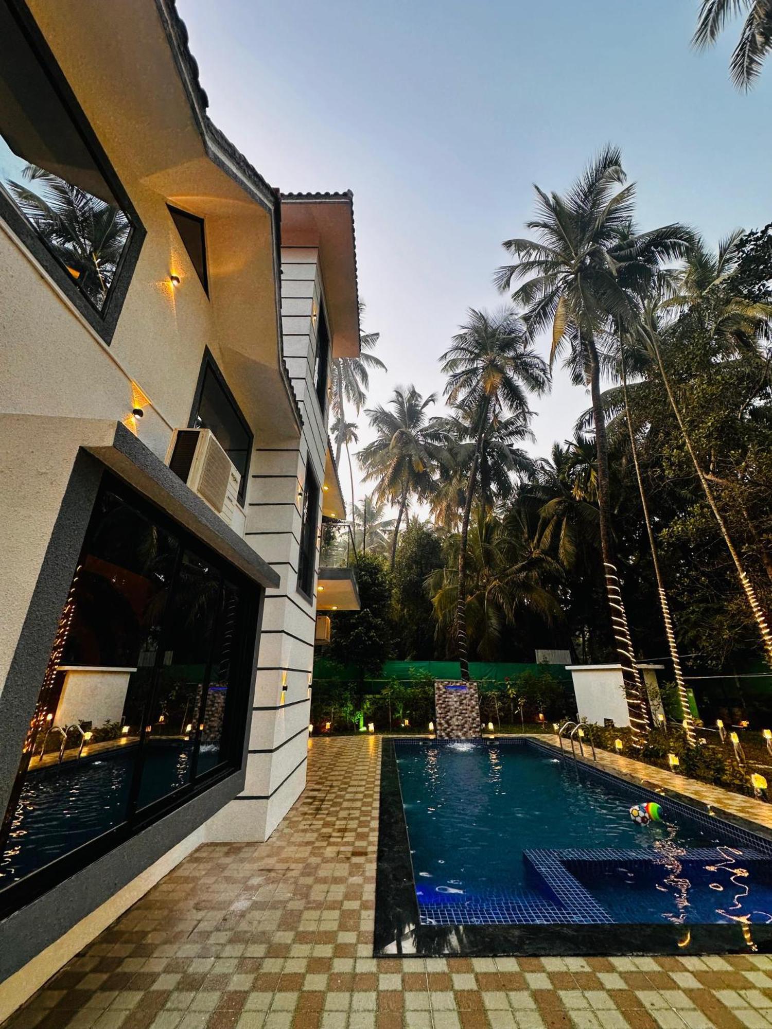 Seas The Day Luxurious 5Bhk Villa 2Min From Awas Beach With Huge Private Pool Alībāg Eksteriør bilde