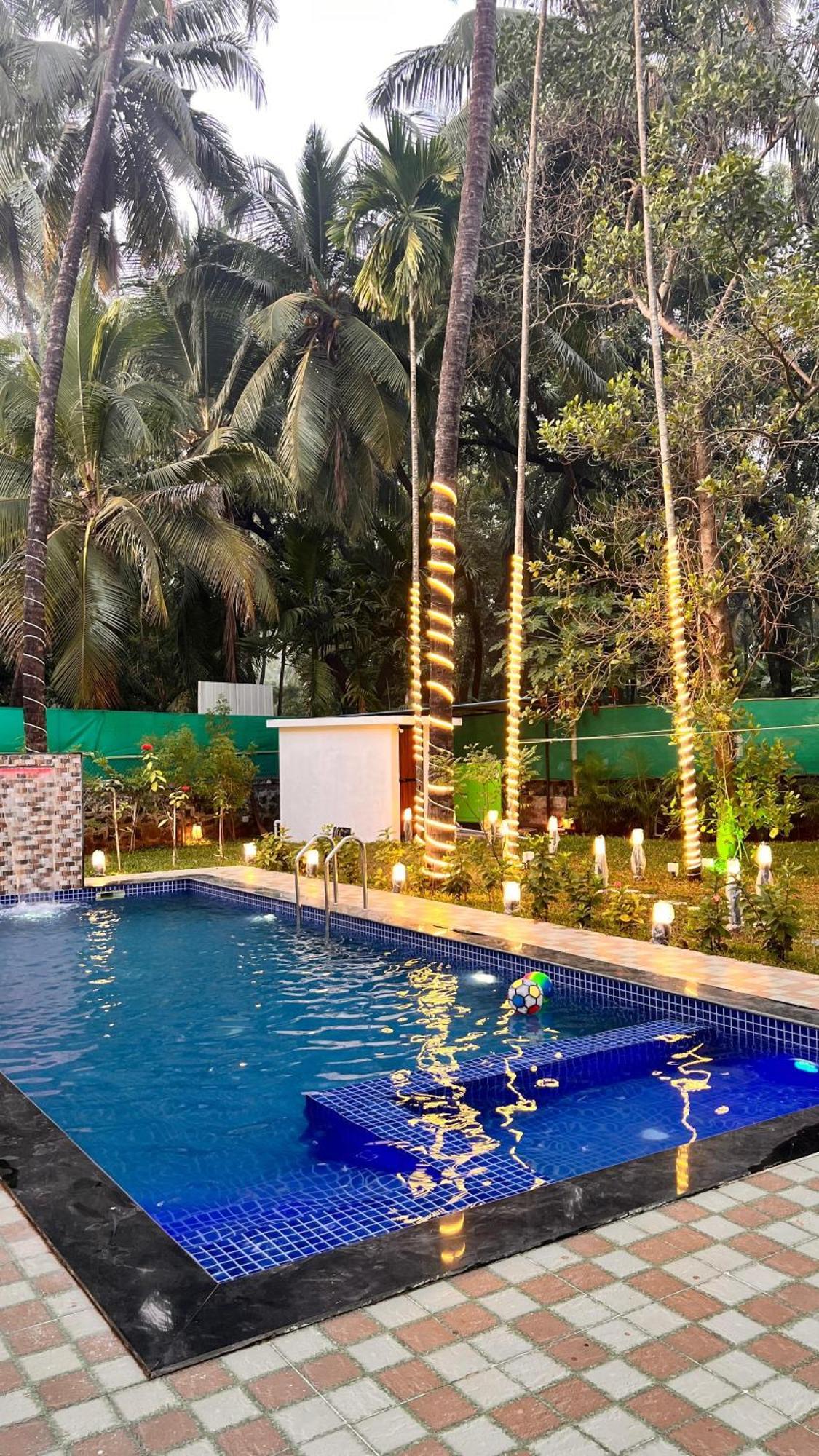 Seas The Day Luxurious 5Bhk Villa 2Min From Awas Beach With Huge Private Pool Alībāg Eksteriør bilde
