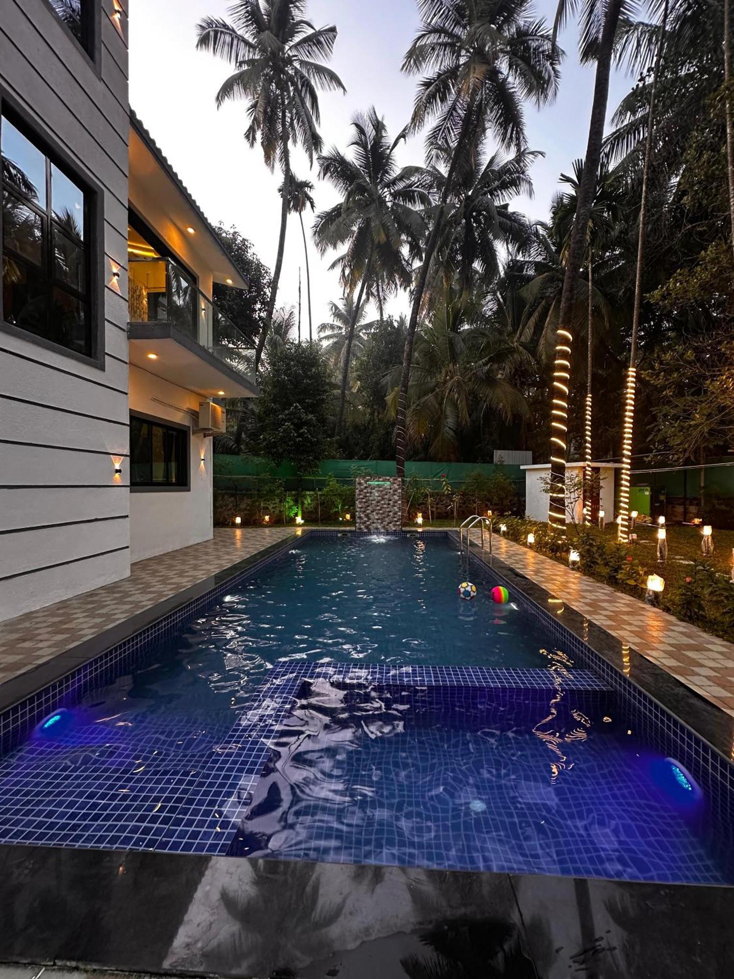 Seas The Day Luxurious 5Bhk Villa 2Min From Awas Beach With Huge Private Pool Alībāg Eksteriør bilde