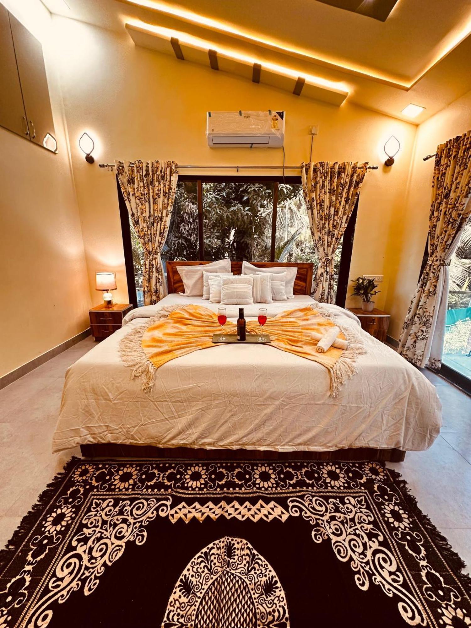 Seas The Day Luxurious 5Bhk Villa 2Min From Awas Beach With Huge Private Pool Alībāg Eksteriør bilde
