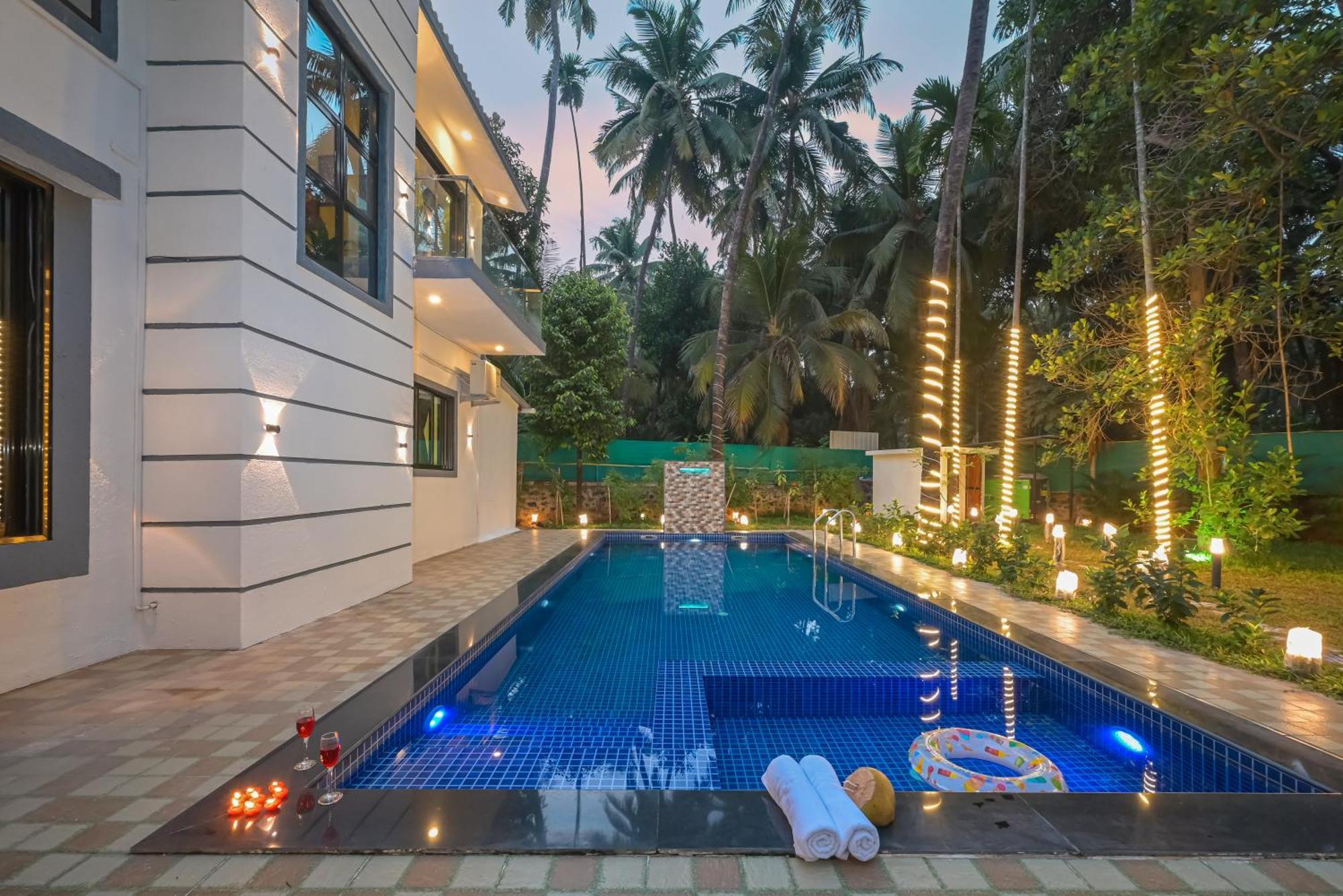 Seas The Day Luxurious 5Bhk Villa 2Min From Awas Beach With Huge Private Pool Alībāg Eksteriør bilde